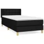Box spring bed with black fabric mattress 90x190 cm by vidaXL, Beds and slatted bases - Ref: Foro24-3130555, Price: 273,35 €,...
