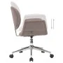 Taupe gray fabric swivel office chair by vidaXL, Office chairs - Ref: Foro24-3054829, Price: 150,19 €, Discount: %
