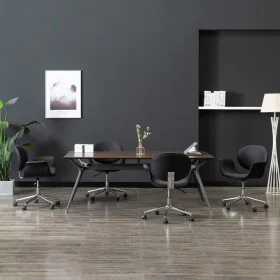 Drehbare Esszimmerstühle 4 Einheiten aus schwarzem Kunstleder von vidaXL, Essstühle - Ref: Foro24-3054855, Preis: 485,06 €, R...
