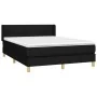 Box spring bed with black fabric mattress 140x200 cm by vidaXL, Beds and slatted bases - Ref: Foro24-3130275, Price: 461,83 €...