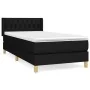Box spring bed with black fabric mattress 90x190 cm by vidaXL, Beds and slatted bases - Ref: Foro24-3130475, Price: 282,20 €,...