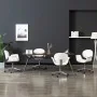 Drehbare Esszimmerstühle 4 Einheiten aus weißem Kunstleder von vidaXL, Essstühle - Ref: Foro24-3054858, Preis: 558,58 €, Raba...