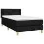 Cama box spring con colchón tela negro 100x200 cm de vidaXL, Camas y somieres - Ref: Foro24-3130171, Precio: 299,32 €, Descue...