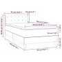 Box spring bed with black fabric mattress 90x190 cm by vidaXL, Beds and slatted bases - Ref: Foro24-3129995, Price: 280,70 €,...