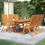 Juego de comedor de jardín 7 piezas madera maciza de acacia de vidaXL, Conjuntos de jardín - Ref: Foro24-3079638, Precio: 645...