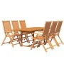 Juego de comedor de jardín 7 piezas madera maciza de acacia de vidaXL, Conjuntos de jardín - Ref: Foro24-3079638, Precio: 645...