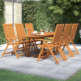 Garden dining set 7 pieces solid acacia wood by vidaXL, Garden sets - Ref: Foro24-3079639, Price: 698,65 €, Discount: %