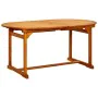 Garten-Essgruppe 7-teilig aus massivem Akazienholz von vidaXL, Gartensets - Ref: Foro24-3079639, Preis: 698,71 €, Rabatt: %