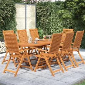 Garden dining set 9 pieces solid acacia wood by vidaXL, Garden sets - Ref: Foro24-3079640, Price: 843,10 €, Discount: %