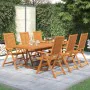Garten-Essgruppe 7-teilig aus massivem Akazienholz von vidaXL, Gartensets - Ref: Foro24-3079641, Preis: 716,88 €, Rabatt: %