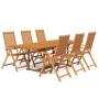 Juego de comedor de jardín 7 piezas madera maciza de acacia de vidaXL, Conjuntos de jardín - Ref: Foro24-3079641, Precio: 717...