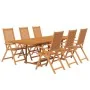 Juego de comedor de jardín 7 piezas madera maciza de acacia de vidaXL, Conjuntos de jardín - Ref: Foro24-3079641, Precio: 717...
