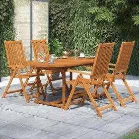 Garden dining set 5 pieces solid acacia wood by vidaXL, Garden sets - Ref: Foro24-3079643, Price: 525,27 €, Discount: %