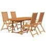 Juego de comedor de jardín 5 piezas madera maciza de acacia de vidaXL, Conjuntos de jardín - Ref: Foro24-3079643, Precio: 525...