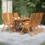 Juego de comedor de jardín 7 piezas madera maciza de acacia de vidaXL, Conjuntos de jardín - Ref: Foro24-3079646, Precio: 582...