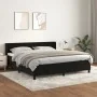 Box spring bed with black velvet mattress 160x200 cm by vidaXL, Beds and slatted bases - Ref: Foro24-3130849, Price: 497,14 €...
