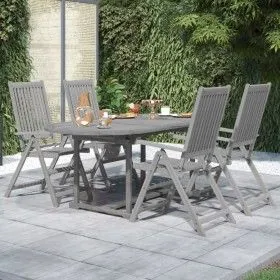 Garten-Essgruppe 5-teilig aus massivem Akazienholz von vidaXL, Gartensets - Ref: Foro24-3079653, Preis: 403,06 €, Rabatt: %