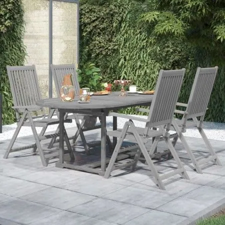 Garden dining set 5 pieces solid acacia wood by vidaXL, Garden sets - Ref: Foro24-3079653, Price: 403,06 €, Discount: %