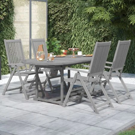 Juego de comedor de jardín 5 piezas madera maciza de acacia de vidaXL, Conjuntos de jardín - Ref: Foro24-3079653, Precio: 403...