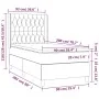 Cama box spring con colchón tela azul 90x200 cm de vidaXL, Camas y somieres - Ref: Foro24-3132207, Precio: 375,67 €, Descuent...