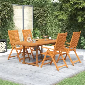 Garten-Essgruppe 5-teilig aus massivem Akazienholz von vidaXL, Gartensets - Ref: Foro24-3079637, Preis: 564,99 €, Rabatt: %