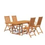 Juego de comedor de jardín 5 piezas madera maciza de acacia de vidaXL, Conjuntos de jardín - Ref: Foro24-3079637, Precio: 564...