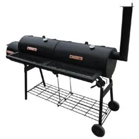 Nevada XL black smoker barbecue by vidaXL, Barbecues - Ref: Foro24-40254, Price: 315,28 €, Discount: %