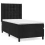 Cama box spring con colchón terciopelo negro 90x200 cm de vidaXL, Camas y somieres - Ref: Foro24-3132899, Precio: 322,79 €, D...