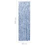 Blau-weißer Chenille-Moskitonetzvorhang 90x200 cm von vidaXL, Moskitonetze für Fenster - Ref: Foro24-315127, Preis: 61,50 €, ...