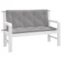Garden bench cushions 2 pcs Oxford fabric gray 120x50x7 cm by vidaXL, Cushions for chairs and sofas - Ref: Foro24-315005, Pri...