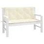 Cojines de banco de jardín 2 uds blanco crema 120x50x7 cm de vidaXL, Cojines para sillas y sofás - Ref: Foro24-315006, Precio...