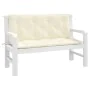 Gartenbankauflagen 2 Stück cremeweiß 120x50x7 cm von vidaXL, Kissen für Stühle und Sofas - Ref: Foro24-315006, Preis: 46,69 €...