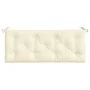 Gartenbankauflagen 2 Stück cremeweiß 120x50x7 cm von vidaXL, Kissen für Stühle und Sofas - Ref: Foro24-315006, Preis: 46,69 €...