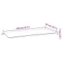 Gartenbankauflagen 2 Stück cremeweiß 120x50x7 cm von vidaXL, Kissen für Stühle und Sofas - Ref: Foro24-315006, Preis: 46,69 €...