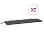 Garden bench cushions 2 pcs anthracite 150x50x7 cm by vidaXL, Cushions for chairs and sofas - Ref: Foro24-315016, Price: 65,0...