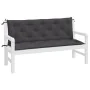 Cojines de banco de jardín 2 uds antracita 150x50x7 cm de vidaXL, Cojines para sillas y sofás - Ref: Foro24-315016, Precio: 6...