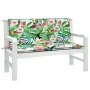 Cojines para banco de jardín 2 uds tela multicolor 120x50x7 cm by vidaXL, Cushions for chairs and sofas - Ref: Foro24-361692,...