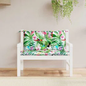 Cojines para banco de jardín 2 uds tela multicolor 100x50x7 cm von vidaXL, Kissen für Stühle und Sofas - Ref: Foro24-361673, ...