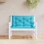 Garden bench cushions 2 pcs turquoise fabric 100x50x7 cm by vidaXL, Cushions for chairs and sofas - Ref: Foro24-361677, Price...