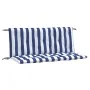 Cojines banco jardín 2 uds tela a rayas azul blanco 120x50x7 cm von vidaXL, Kissen für Stühle und Sofas - Ref: Foro24-361690,...