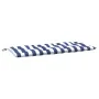 Cojines banco jardín 2 uds tela a rayas azul blanco 120x50x7 cm von vidaXL, Kissen für Stühle und Sofas - Ref: Foro24-361690,...