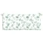 Gartenbankkissen, 2 Stück, Stoff, Blattdruck, 120 x 50 x 7 cm von vidaXL, Kissen für Stühle und Sofas - Ref: Foro24-361693, P...