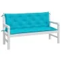 Garden bench cushions 2 pcs turquoise fabric 150x50x7 cm by vidaXL, Cushions for chairs and sofas - Ref: Foro24-361715, Price...