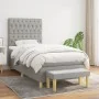 Boxspringbett mit hellgrauer Stoffmatratze 90x200 cm von vidaXL, Betten und Lattenroste - Ref: Foro24-3137365, Preis: 364,45 ...