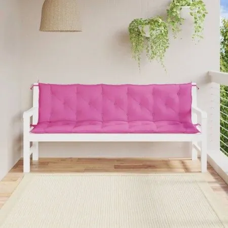 Gartenbank Kissen 2 Stück rosa Oxford Stoff von vidaXL, Kissen für Stühle und Sofas - Ref: Foro24-361733, Preis: 50,82 €, Rab...