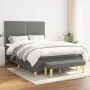 Box spring bed with dark gray fabric mattress 140x200 cm by vidaXL, Beds and slatted bases - Ref: Foro24-3137078, Price: 500,...