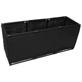 Black fabric storage box 105x34.5x45 cm by vidaXL, Storage trunks - Ref: Foro24-343148, Price: 27,79 €, Discount: %