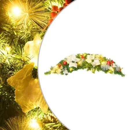 Weihnachtsbogen mit grünen LED-Lichtern 90 cm PVC von vidaXL, Weihnachtsbeleuchtung - Ref: Foro24-320979, Preis: 23,15 €, Rab...