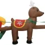 Inflatable Christmas decoration Santa Claus and reindeer LED 490 cm by vidaXL, Christmas lights - Ref: Foro24-288849, Price: ...