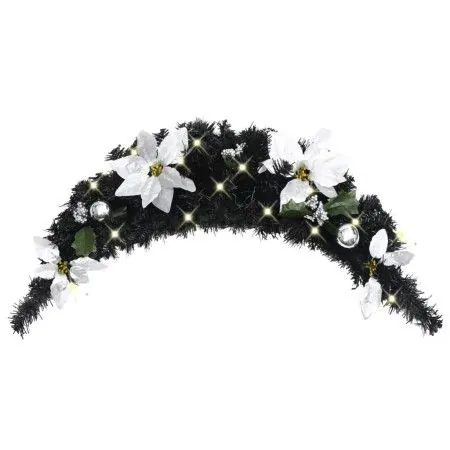 Christmas arch with black LED lights 90 cm PVC by vidaXL, Christmas lights - Ref: Foro24-320981, Price: 21,86 €, Discount: %